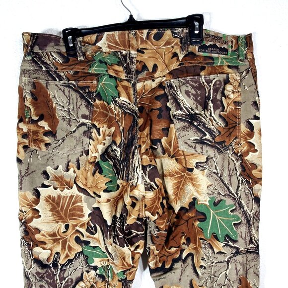 Wrangler Rugged Wear Mens Size 40x32 Camo Real Tree Hunting Pants Fleece Lined - Picture 4 of 10